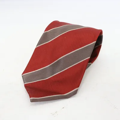 Stropdas (Rood, Grijs) van Armani Collezioni Zijde