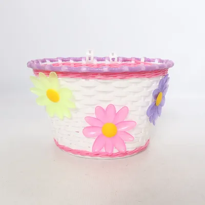 Bicycle basket (White, Multicolored)