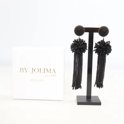 Øreringe (Sort) fra By Jolima Ukendt metal