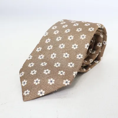 Tie (Brown, White, Blue) from Rose & Born Silk