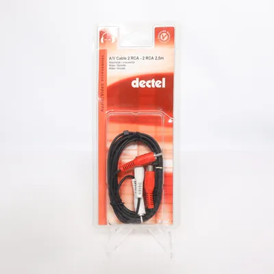 RCA cable (RCA L/R extention 2,5m) from Dectel