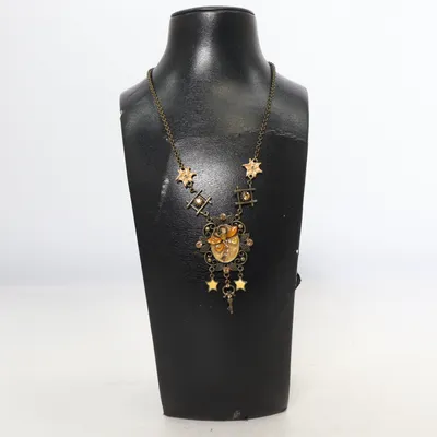 Necklace (Brown, Multicolored) Unknown metal