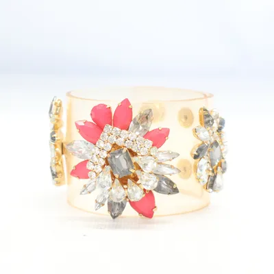 Bracelet (Rose, Gris, Multicolore) Métal inconnu