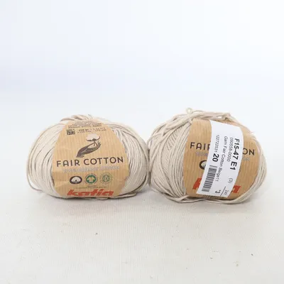 Garn (Fair Cotton) från Katia Ekologisk bomull