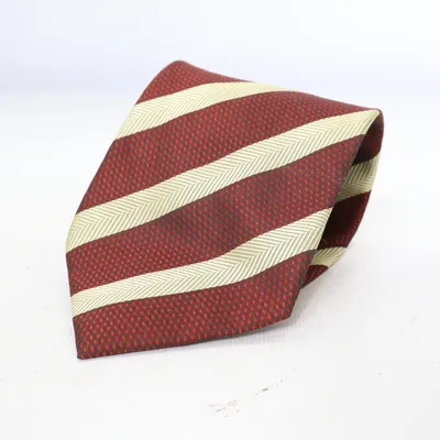 Stropdas (Rood, Beige) van Kailong Zijde
