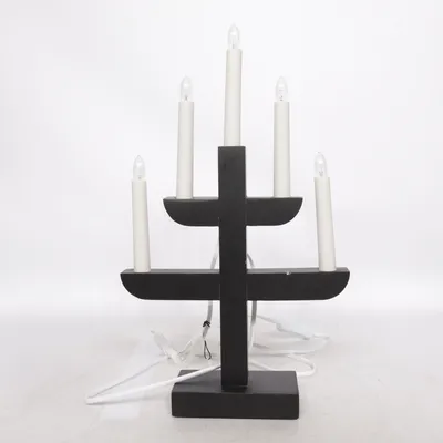 Elektrisk adventsljusstake (Svart, Vit) från Konst Smide