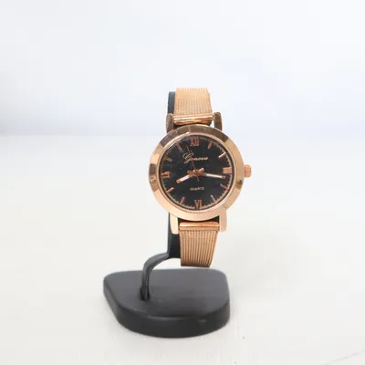 Armbåndsur (Guld, Sort) fra Geneva