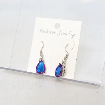 Boucles d'oreilles (Bleu, Argent) de Fashion Jewelry Métal inconnu