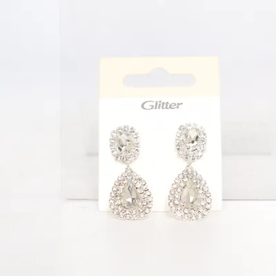 Oorbellen (Zilver) van Glitter Onbekend materiaal