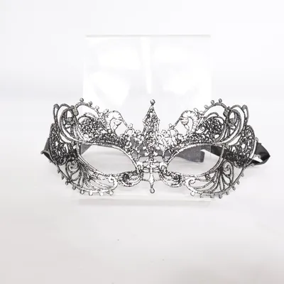 Masquerade-masker (Zilver, Zwart)