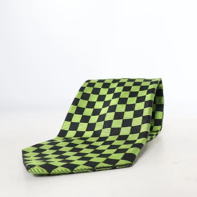 Tie (Green, Black) from Amanda Christensen Silk