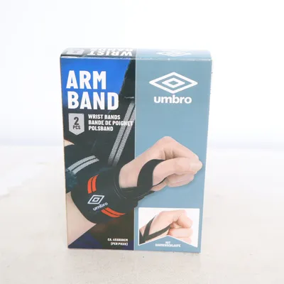 Wrist straps (Black, Red, White) from Umbro