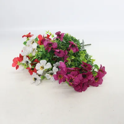 Plante artificielle (Vert, Violet, Multicolore)