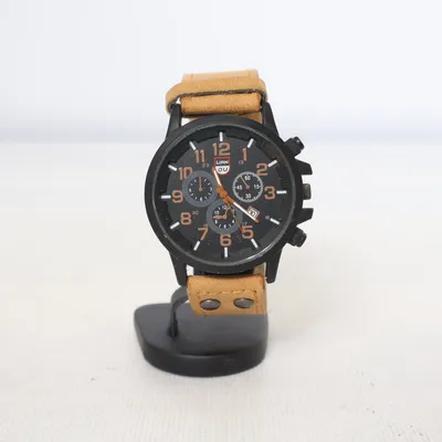 Montre (Marron, Noir) de Liandu