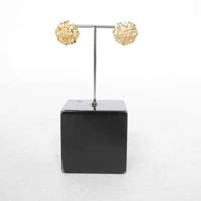 Oorbellen (Goud, Wit) Onbekend materiaal