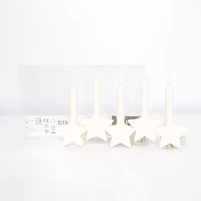 Elektrische adventskandelaar (Wit) van Star Trading