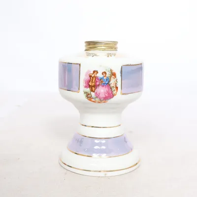 Vase (Lilla, Hvid, Guld)