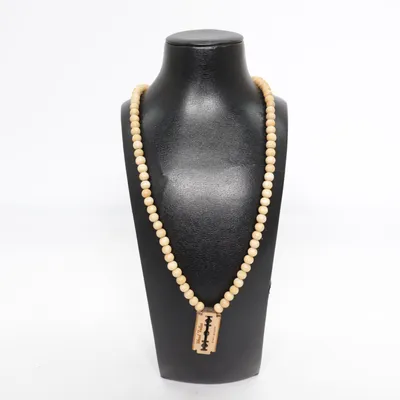 Halsband (Beige) från Wood Fellas Trä
