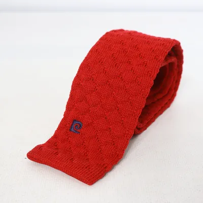 Cravate (Rouge) de Pierre Cardin Laine