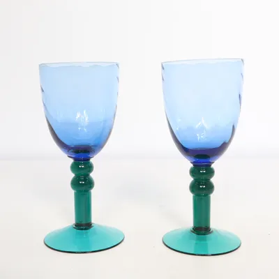 Wine glass (Blue, Green)