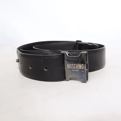 Ceinture (Noir) de Moschino Jeans Cuir