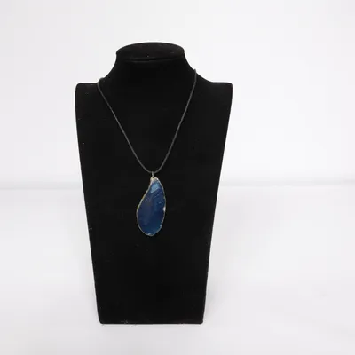 Halsband (Blå) Skinn