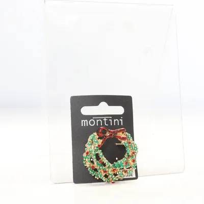 Brooch (Green, Red, Gold) from Montini Unknown metal