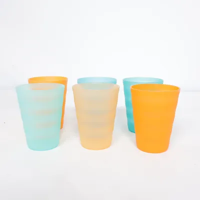 Drinkglas (Groen, Oranje) van Tupperware
