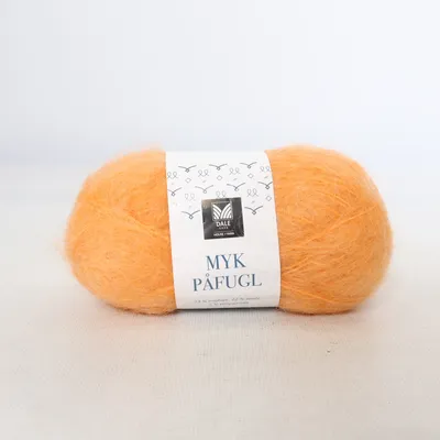 Garen (Myk Påfugl) van Dale Garn Mohair, Polyamide, Wol