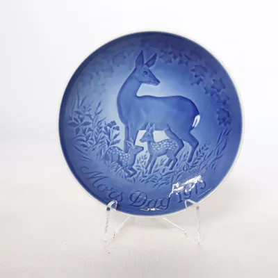 Wall plate (Blue) from B&G Copenhagen Porcelain