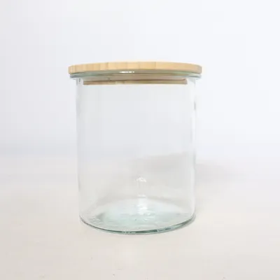Bocal en verre (Transparent, Beige) de IKEA