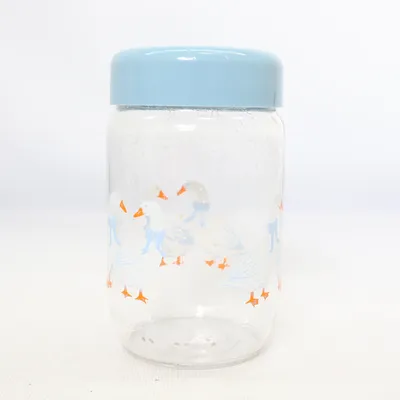 Bocal en verre (Bleu, Multicolore)