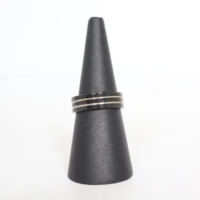 Bague (Noir, Argent) Métal inconnu