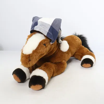 Soft toy (Brown, Blue, White) from Hästens