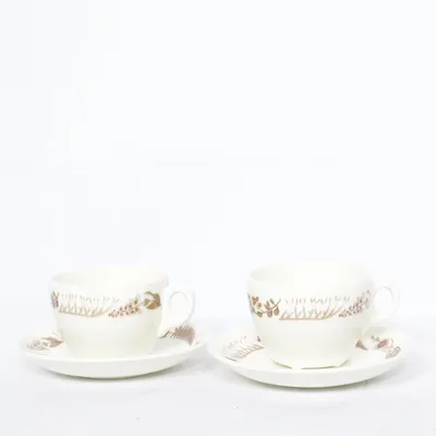 Espressokopp (Vit, Brun) från Gustavsberg