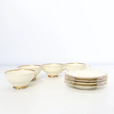 Beker (Wit, Goud) van Handmalat Hackefors