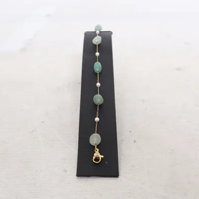 Bracelet (Green, Gold) from Steel Unknown metal