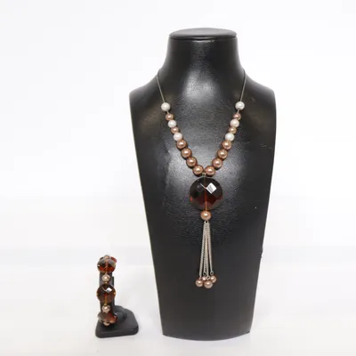 Smyckesset (Brun, Flerfärgad) från LDADPR Okänd metall