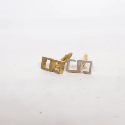 Manschettknappar (Guldfärgad, Silverfärgad) Okänd metall