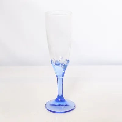 Champagneglas (Blå, Transparent)