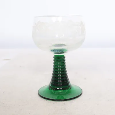 Vinglas (Grøn, Transparent)