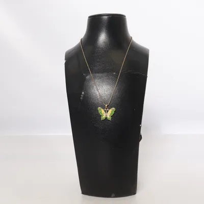 Halsband (Grön, Flerfärgad) Okänd metall