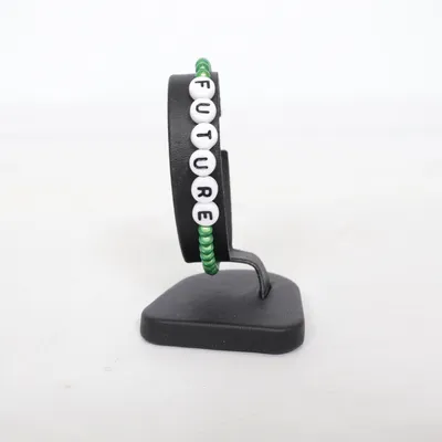 Armband (Grön, Vit) Okänd metall