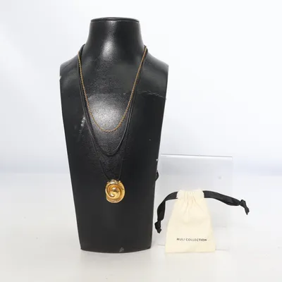 Necklace (Black, Gold) from Muli Collection Unknown metal