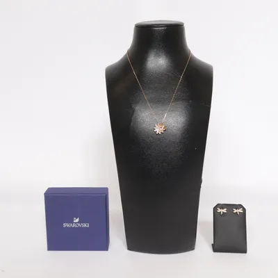 Sieradenset (Goud, Transparant) van Swarovski Onbekend materiaal