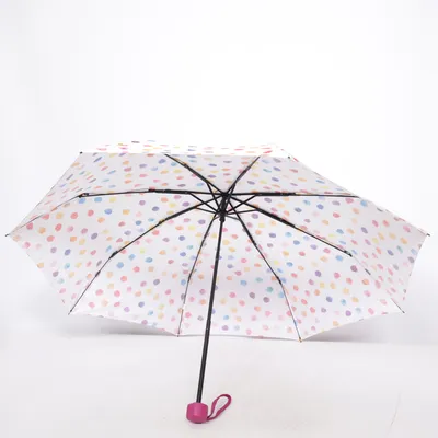 Paraply (Vit, Flerfärgad)