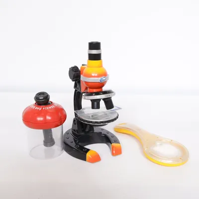 Mikroskop (Svart, Orange)