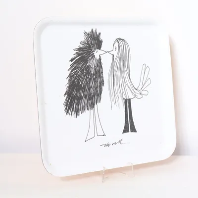 Tray (White, Black) from IKEA