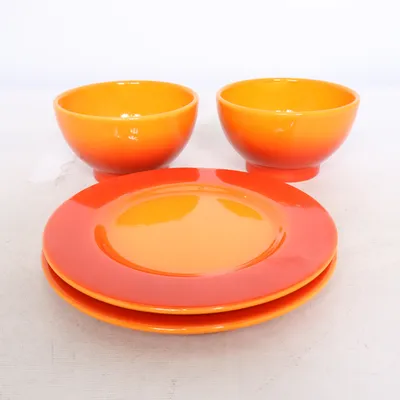 Serveringssæt (Orange, Rød) fra Flirt