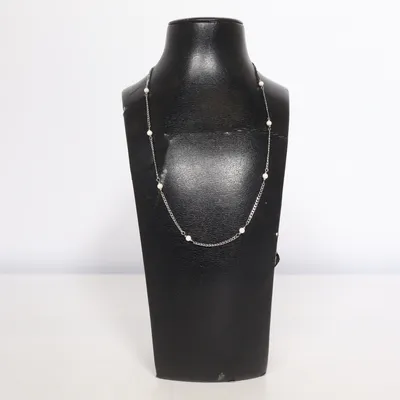 Necklace (Silver, White) from Purelei Unknown metal